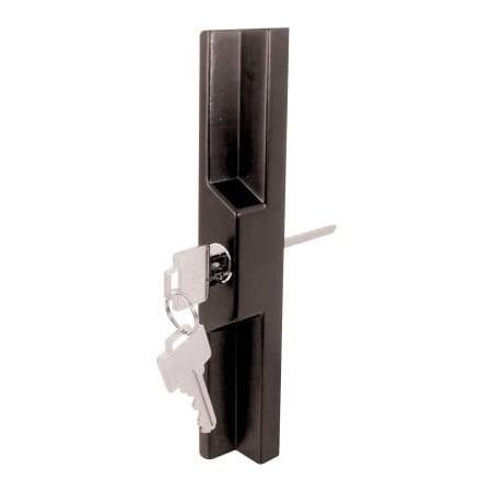 Prime-Line Prime-Line Sliding Door Outside Pull, w/Key, Black Diecast,  C 1139